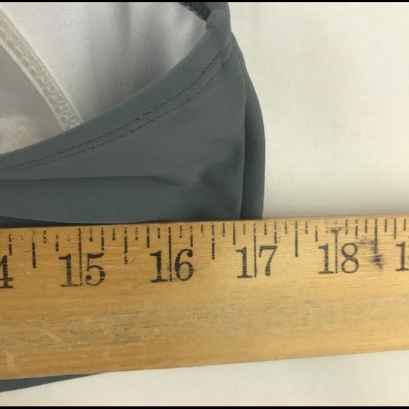 NWOT Go by Gossip Strappy Back Bikini Top Gray - Picture 3 of 4